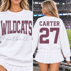Custom Hearts Varsity Team Personalized Complete School Spirit PNG Design Bundle