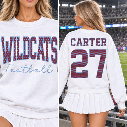 Custom Stars Varsity Team Long Sleeve School Spirit PNG Designs