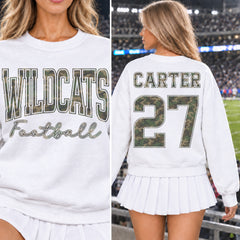 Custom M81 Camouflage Varsity Team Personalized School Spirit PNG Design Bundle
