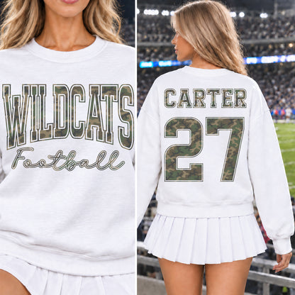Custom M81 Camouflage Varsity Team Personalized School Spirit PNG Design Bundle