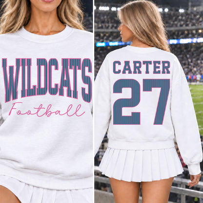 Custom Pinstripe Varsity Team Complete School Spirit PNG Design Bundle