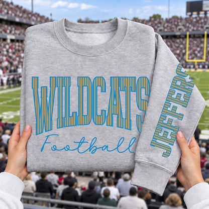 Custom Pinstripe Varsity Team Long Sleeve School Spirit PNG Designs