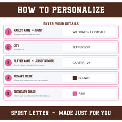 Custom Hearts Varsity Team Personalized Short-Sleeve School Spirit PNG Designs