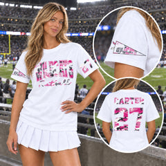 Custom Pink Camouflage Varsity Team Personalized School Spirit PNG Design Bundle