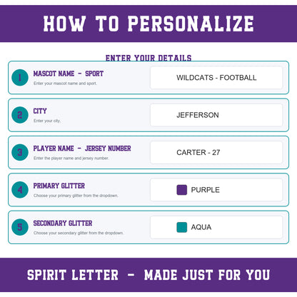 Custom Glitter Varsity Team Long Sleeve School Spirit PNG Designs