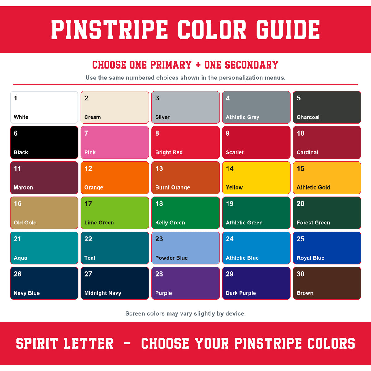 Custom Pinstripe Varsity Team Short Sleeve School Spirit PNG Designs