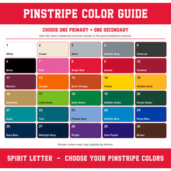 Custom Pinstripe Varsity Team Short Sleeve School Spirit PNG Designs