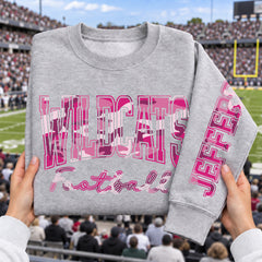 Custom Hot Pink Camouflage Varsity Team Personalized School Spirit PNG Design Bundle