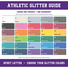 Custom Glitter Varsity Team Long Sleeve School Spirit PNG Designs