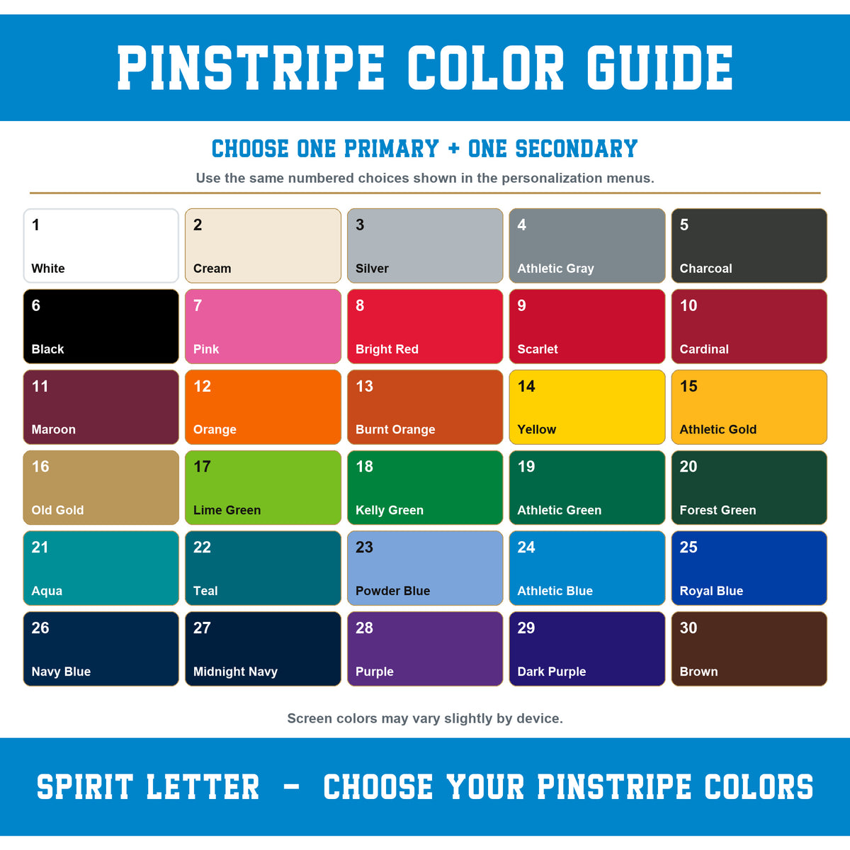 Custom Pinstripe Varsity Team Long Sleeve School Spirit PNG Designs