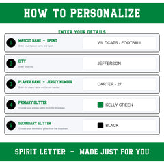Custom Glitter Varsity Team Complete School Spirit PNG Design Bundle