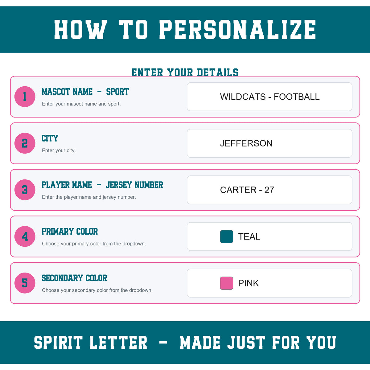 Custom Pinstripe Varsity Team Complete School Spirit PNG Design Bundle
