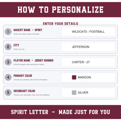 Custom Hearts Varsity Team Personalized Complete School Spirit PNG Design Bundle