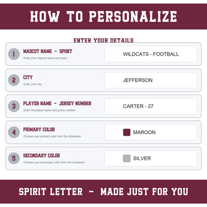 Custom Hearts Varsity Team Personalized Complete School Spirit PNG Design Bundle