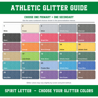 Custom Glitter Varsity Team Complete School Spirit PNG Design Bundle