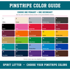 Custom Pinstripe Varsity Team Complete School Spirit PNG Design Bundle