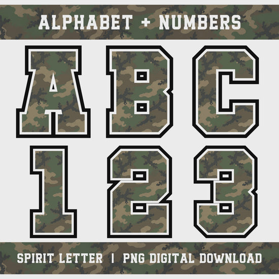 04 - Custom Camouflage Alphabet slideshow