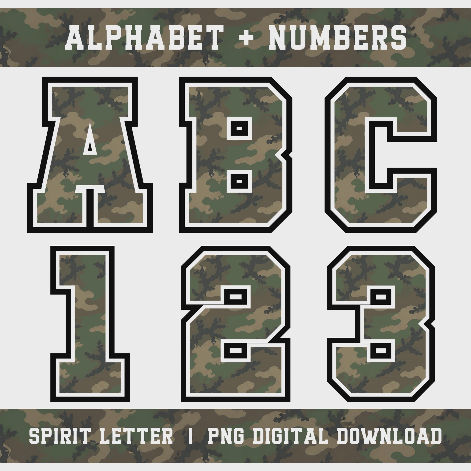 04 - Custom Camouflage Alphabet slideshow